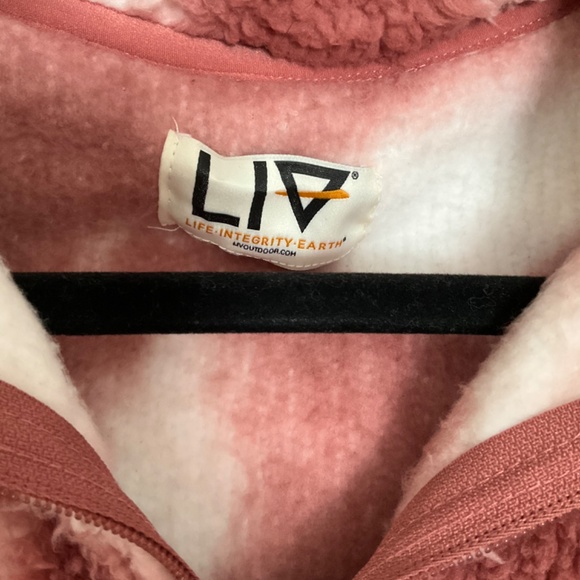 LIV Winter Sherpa Quarter Zip Pullover Withered Rose Small - Picture 3 of 6